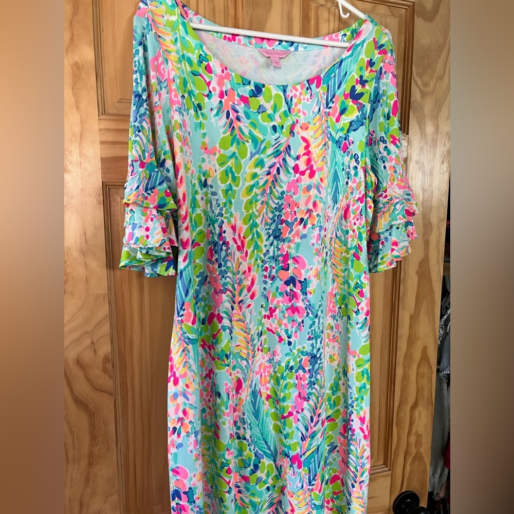 Lilly Pulitzer HTF 💎 Lula Stretch Dress Catch the Wave